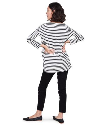 Long Sleeve Maternity Bateau Top