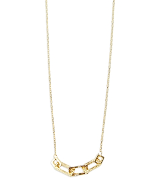 Argento Vivo Triple Link Pendant Necklace, 16-18 In Gold