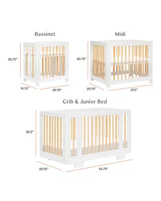 Yuzu 8 in 1 Convertible Crib with All Stages Conversion Kits