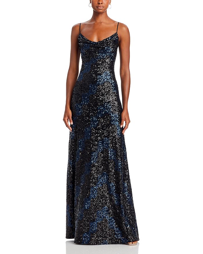 HALSTON Syrena Sequined Gown | Bloomingdale's