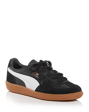 Shop Puma Women's Palermo Low Top Sneakers In Black/feather Gray