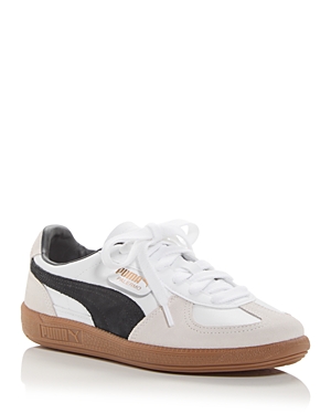 Shop Puma Women's Palermo Low Top Sneakers In White/vapor Gray