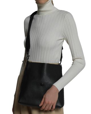 Iconic Slim Messenger Leather Crossbody Bag