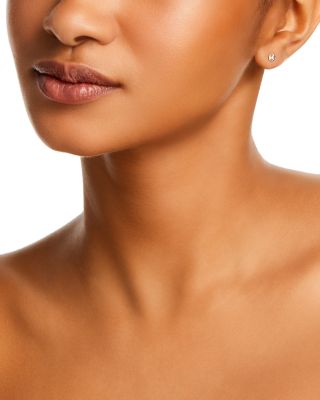 14K Yellow Gold Itty Bitty Symbols Soccer Ball Single Stud Earring