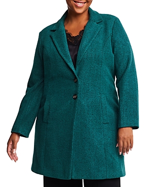 Estelle Plus Wander Coat In Emerald
