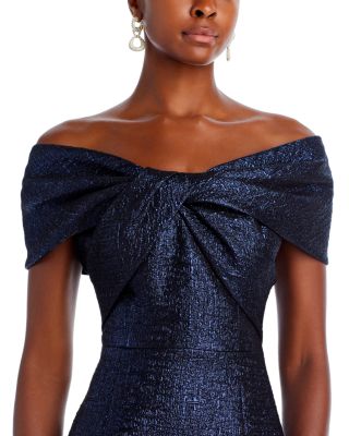 Off-the-Shoulder Twist Gown