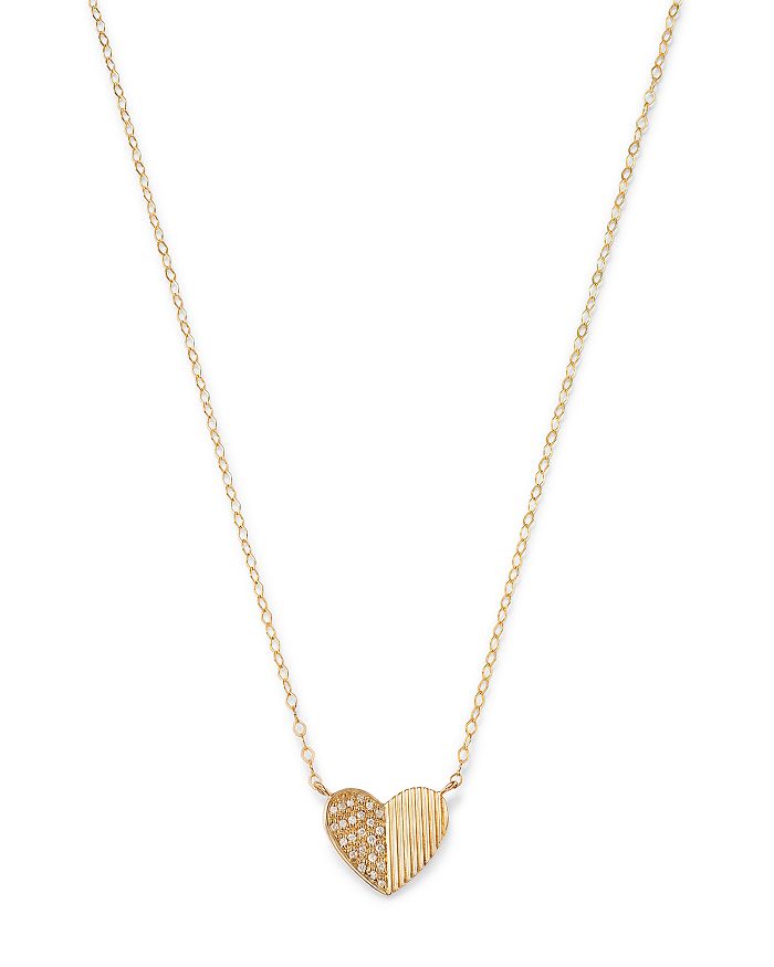 Bloomingdale's - Diamond Heart Pendant Necklace for $149.99 with any online purchase ($400 value)!