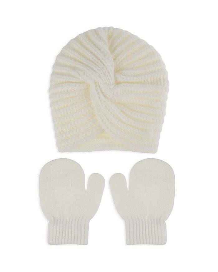 Capelli Girls' Front Twist Hat & Mittens Set - Baby | Bloomingdale's