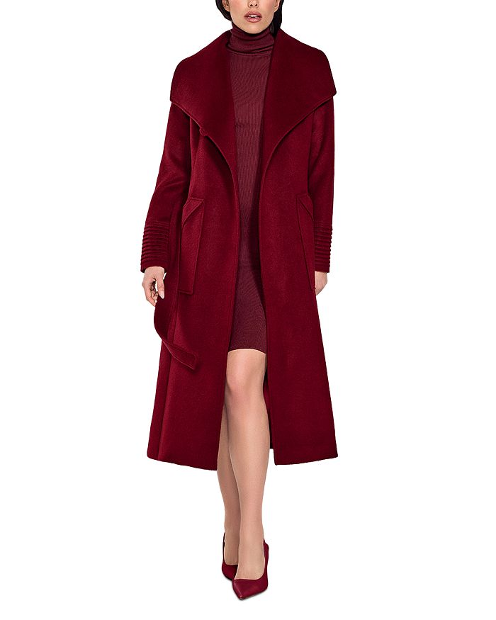sentaler shawl collar wrap coat