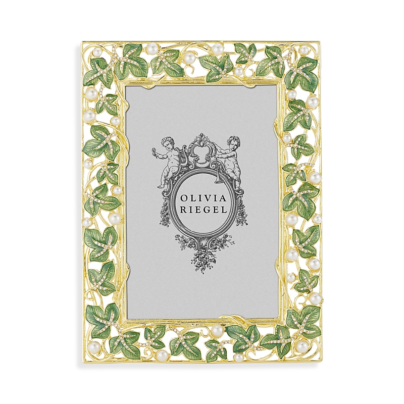 Olivia Riegel Ivy Frame In Green/gold