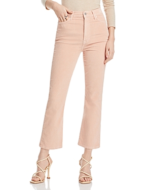 Shop 7 For All Mankind Ultra High Rise Slim Kick Flare Corduroy Pants In Cameo Rose