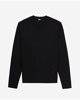 The Kooples, Sweaters, The Kooples Blue Round Neck Jacquard Wool Blend  Sweater