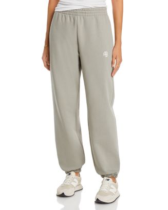【関税込み】ANINE BING バーガンディ Karter スウェットパンツ ANINE BING Karter cotton-blend fleece track pants | NET-A-PORTER