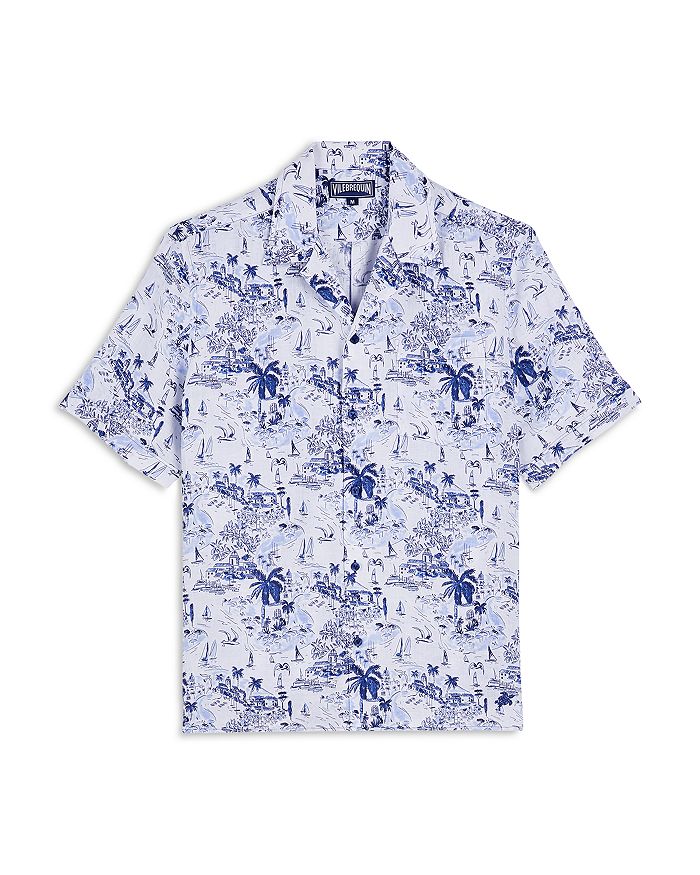 Vilebrequin Riviera Printed Linen Shirt | Bloomingdale's