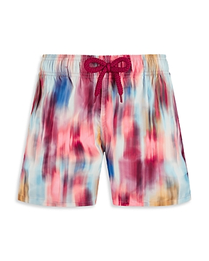 Shop Vilebrequin Boys' Ikat Flowers Swim Shorts - Little Kid, Big Kid In Confit Multicolor