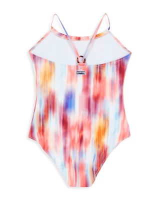 Girls' Gazette Ikat Flowers One Piece Swimsuit - Little Kid, Big Kid