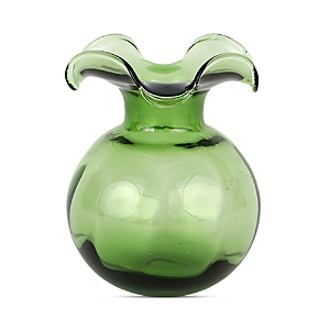 Shop Vietri Hibiscus Glass Dark Green Bud Vase
