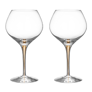 Orrefors Intermezzo Bouquet Gold Wine Glass, Set of 2 - 100% Exclusive