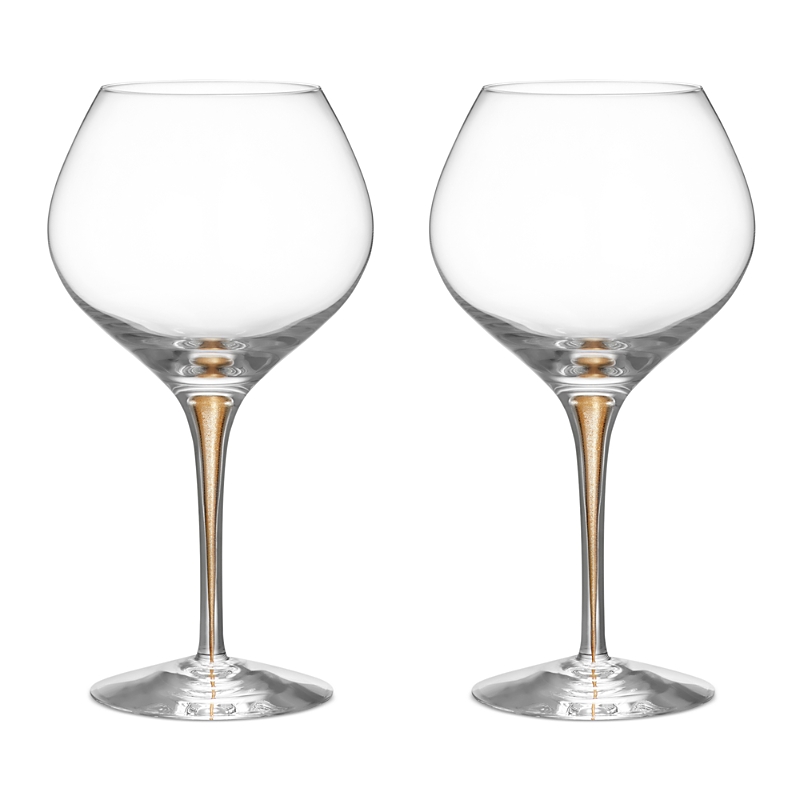 Orrefors Intermezzo Bouquet Stemware Set Of 4 In Clear