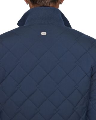 Amberg Diamond Quilted Corduroy Trim Water Resistant Jacket