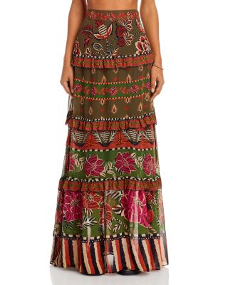 FARM Rio - Ainika Floral Garden Maxi Skirt
