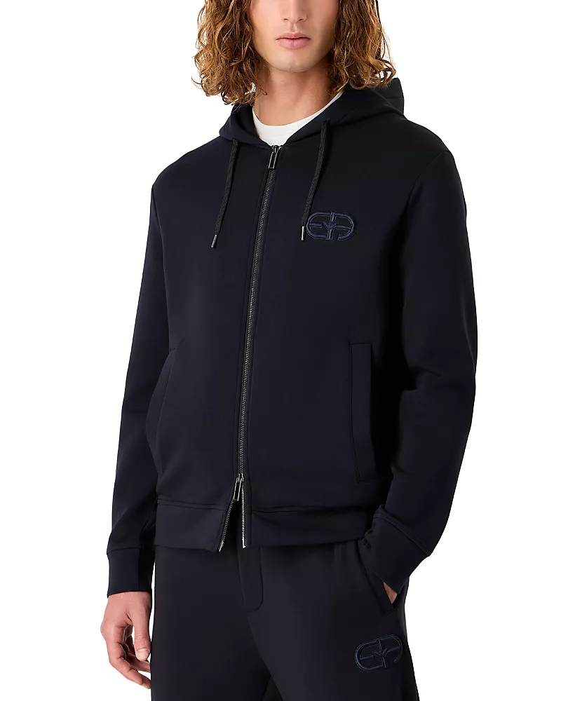 Emporio Armani Essential Ea Recreate Jersey Zip Hoodie
