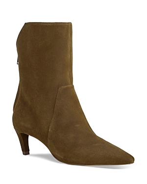 Shop Vince Camuto Women's Quindele Pointed Toe Booties In Nutmeg