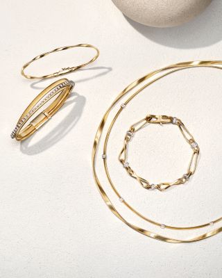 18K Yellow Gold Marrakech Onde Diamond Link Bracelet