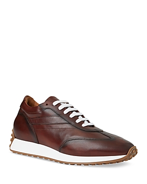 Shop Bruno Magli Men's Duccio Lace Up Sneakers In Rust