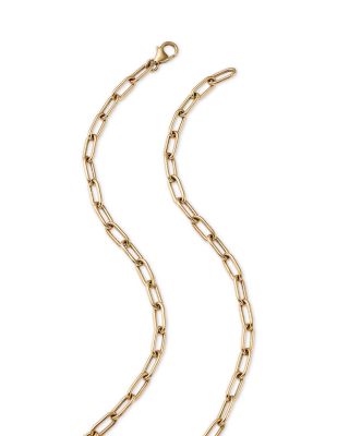 Diamond Link Lariat Necklace in 14K Yellow Gold, 0.50 ct.