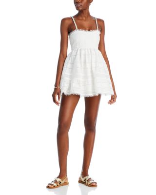 Waimari - Canela Embroidered Lace Mini Dress