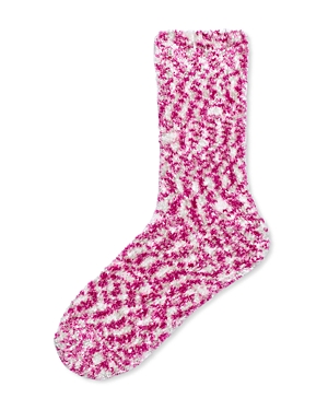 Hue Feather Cozy Socks In Pink Space