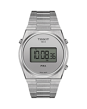 Shop Tissot Prx Digital Watch, 40mm In Silver
