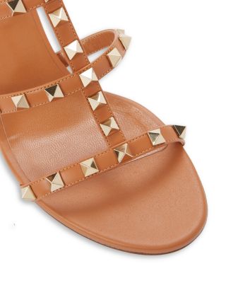 Women's Rockstud Block Heel Slide Sandals