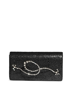 ALEXIS BITTAR PUNK ROYALE CRYSTAL SIDE HANDLE CONVERTIBLE CLUTCH