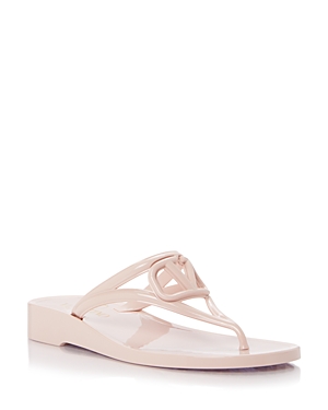 Shop Valentino Women's Pm Thong Sandals In Rose Quart