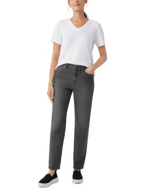 High Rise Slim Fit Jeans in Carbon