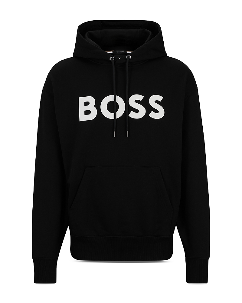 Hugo Boss Boss Soody Zone Logo Hoodie In Black