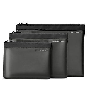 Briggs & Riley Travel Essentials Translucent Pouch, Set Of 3 In Black
