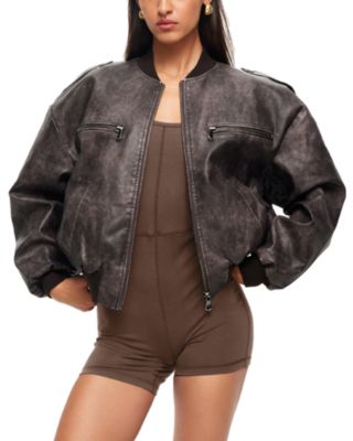 Lioness Casey Faux Leather Biker Jacket Bloomingdale's