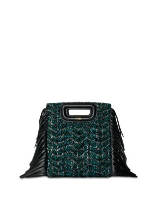 Maje Tweed Tote Bag In Verts | ModeSens