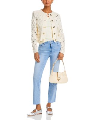 Cindy High Rise Ankle Straight Jeans in Park Ave
