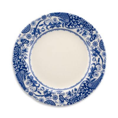 Blue Italian Brocato Salad Plate, Set of 4
