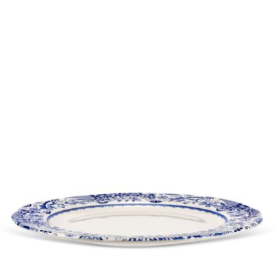 Blue Italian Brocato Charger Serving Platter