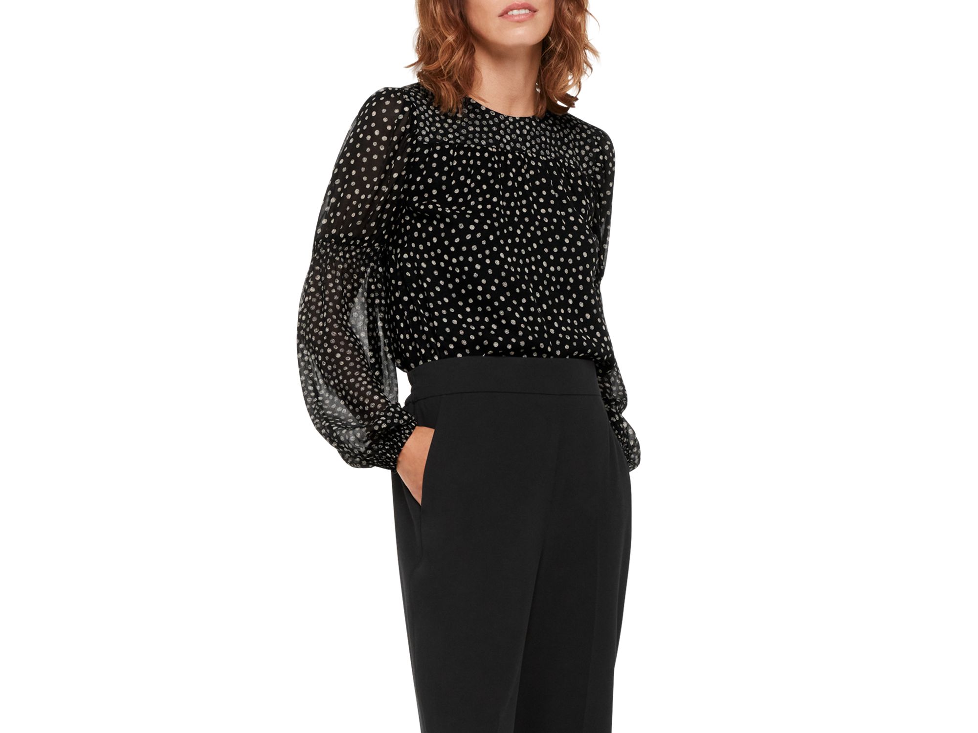 Speckled Shirred Top - Image 1