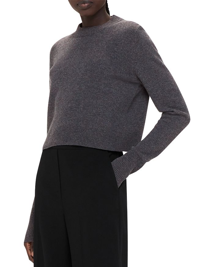 Whistles Wool Cropped Sweater Bloomingdale's
