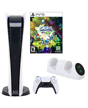 Sony PlayStation 5 Digital Console with The Smurfs Game and Dock