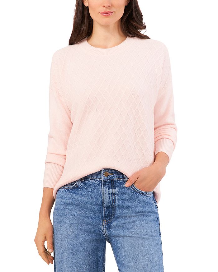 VINCE CAMUTO Diamond Knit Sweater | Bloomingdale's