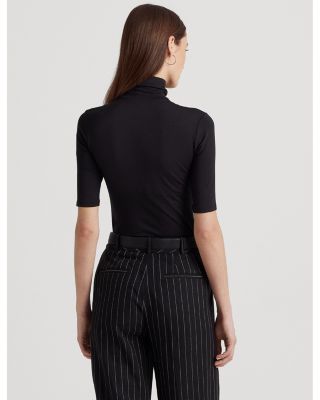 Elbow-Sleeve Turtleneck