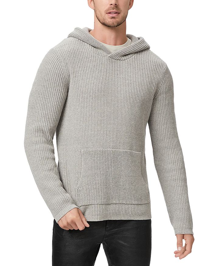 PAIGE Bowery Cotton Regular Fit Hooded Sweater | Bloomingdale's